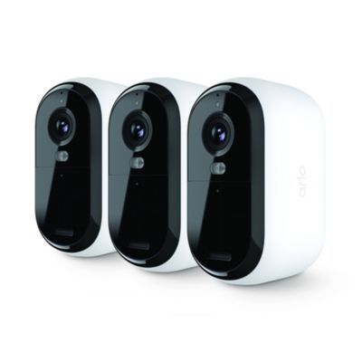 Lot de 3 caméras de vidéosurveillance extérieures Arlo Essential2 2k blanc