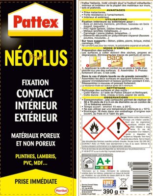 Lot de 3 cartouches Neoplus 345g Pattex