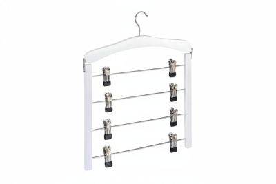 Lot de 3 cintres multiple en bois blanc Helloshop26