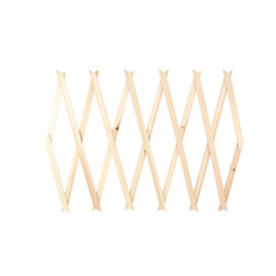 Lot de 3 clôture treillis extensibles en bois, panneaux pour plantes grimpantes, pour terrasse et jardin - L 200 x Largeur 100 cm