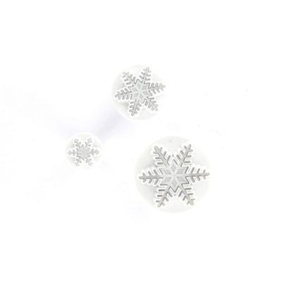 Lot de 3 emporte-pièces de Noël pour pâte à sucre motif flocon de neige Zenker Emporte-pièces
