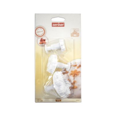 Lot de 3 emporte-pièces de Noël pour pâte à sucre motif flocon de neige Zenker Emporte-pièces