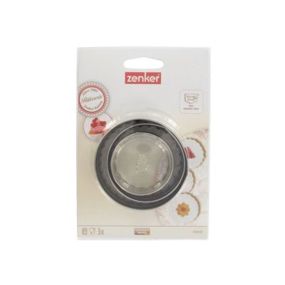 Lot de 3 emporte-pièces ronds et cannelés Zenker Emporte-pièces