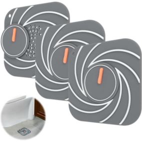 Lot de 3 filtres d'évier de cuisine en silicone de 15 cm, filtre d'évier de salle de bain universel