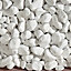Lot de 3 galets décoratifs marbre blanc 15-25 Blooma 25kg