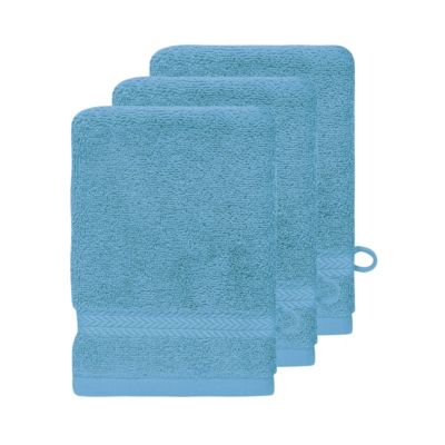 Lot de 3 gants de toilette 550 g/m² Cobalt 16x22 cm LUXURY