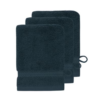 Lot de 3 gants de toilette 550 g/m² Denim 16x22 cm LUXURY