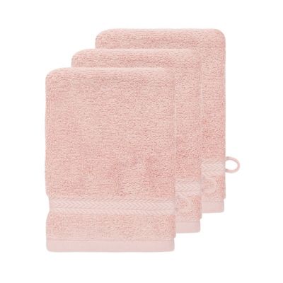 Lot de 3 gants de toilette 550 g/m² Poudre 16x22 cm LUXURY