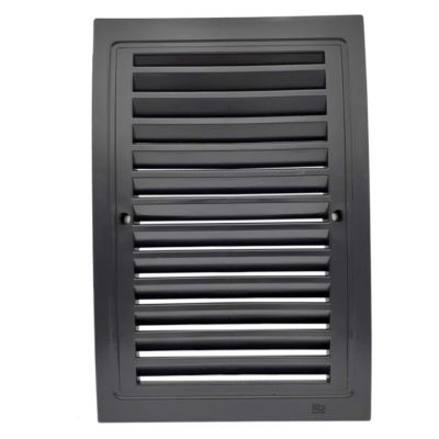 Lot de 3 Grille de ventilation en plastique 140 x 210 mm Noir
