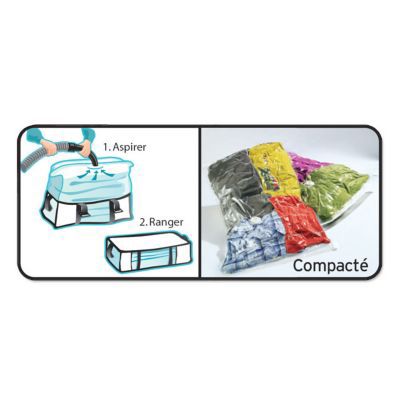 Lot de housses de rangement sous vide Compactor Aspispace