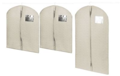 Lot De 2 Housses Vêtements Courte Bleu COMPACTOR Kasuri, H.100 X L.60 X