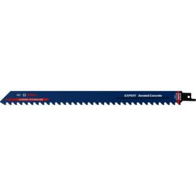Lot de 3 lames de scie sabre Expert Carbure S1241HM Aerated Concrete 300mm - BOSCH - 2608900411