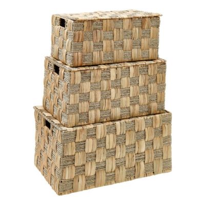 Lot de 3 malles Nadi marron - Atmosphera