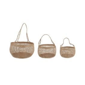 Lot de 3 paniers ARAPAIMA Herbier marin Naturel
