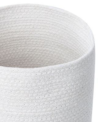 Lot de 3 paniers BASIMA Coton Blanc