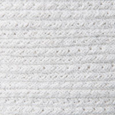 Lot de 3 paniers BASIMA Coton Blanc