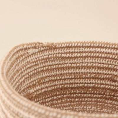Lot de 3 paniers ronds en corde de coton