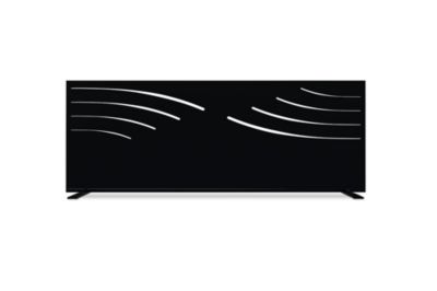 Lot de 3 panneaux décoratifs VELETA Noir H.160cm motifs côté droit