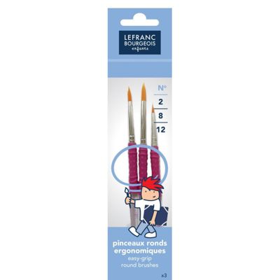PINCEAU PÉBÉO SCHOOLPACK SYNTHÉTIQUE ROND 10 UNITÉS X 3 TAILLES DIFFÉRENTES 6 10 ET 14 LOT 30 UNITÉS
