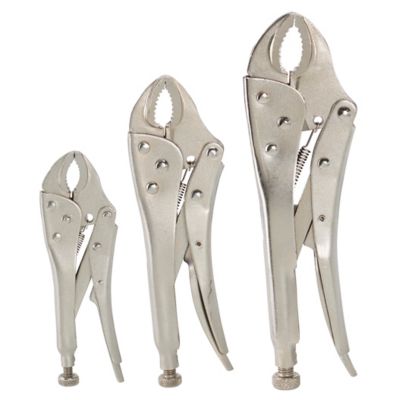 Lot de 3 pinces étaux PL115 acier au carbone