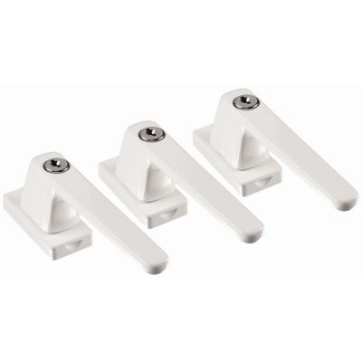 Lot de 3 poignées à clé argent Abus 670 g