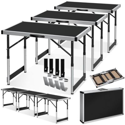Lot de 3 tables à tapisser pliable noir