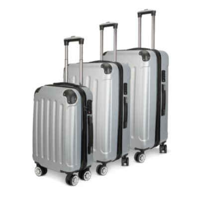 Lot de 3 valises, Gris, Ensemble de bagages
