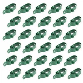 Lot de 30 tendeurs en acier galvanisé plastifié N2 pour fil de grillage - Vert - Linxor