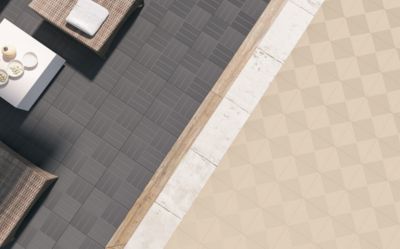 LOT de 36 (5,76 m2) Dalles de terrasse composite anthracite LATERA Original 40x40x4,5 cm