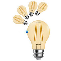 Lot de 4 ampoules LED dimmable E27 5,4W 400lm Nordlux + 1 gratuite