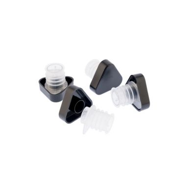 Lot de 4 bouchons anti-goutte avec languette Noir - Taste par Koala