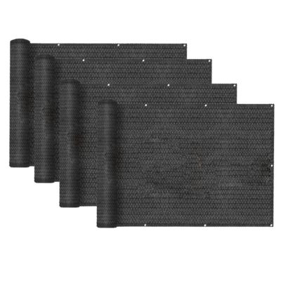Lot de 4 Brise-vue clôture de jardin et balcon, couverture de protection contre le vent et le soleil -Longueur 300 xHauteur 100cm