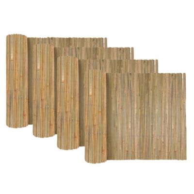 Lot de 4 Canisse en bambou, Brise-vue clôture de jardin décorative,couverture de protection contre le vent - H. 150 x L.300 cm