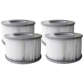 Lot de 4 cartouches filtrantes avec filet pour spa gonflable Mspa - MSPA