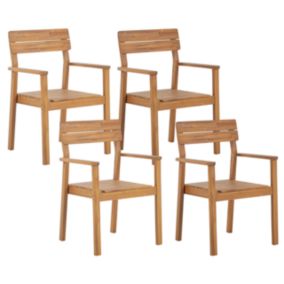 Lot de 4 chaises Bois Bois clair FORNELLI