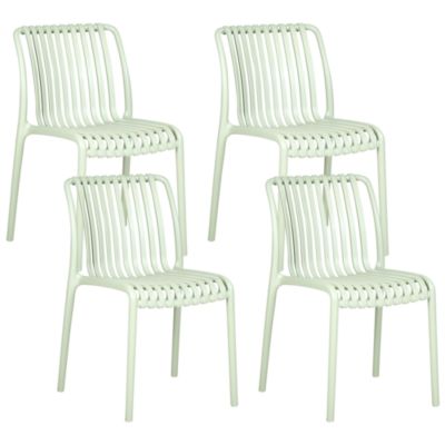 Lot de 4 chaises de jardin ARICCIA Vert clair