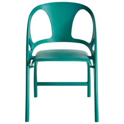 Lot de 4 chaises de jardin NEMI Pliant Bleu paon