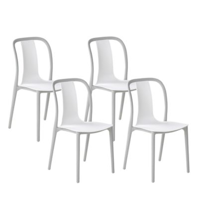 Lot de 4 chaises de jardin SPEZIA Blanc