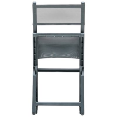 Lot de 4 chaises de jardin TALCA Gris foncé