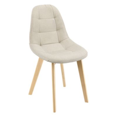Lot de 4 Chaises de Salle à Manger Kopparberg 86 x 53 x 47 cm Beige en.casa