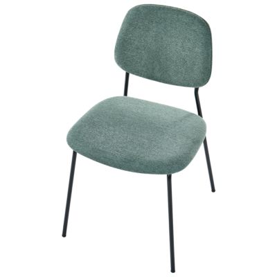 Lot de 4 chaises de salle à manger RILEY Tissu Vert