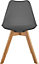 Lot de 4 chaises de table Baya Atmosphera H. 81 cm gris
