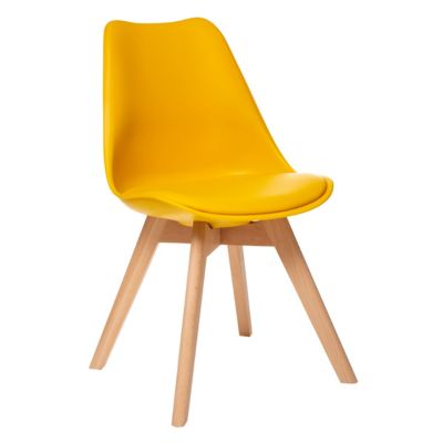 Lot de 4 chaises de table Baya Atmosphera jaune