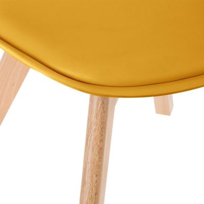 Lot de 4 chaises de table Baya Atmosphera jaune