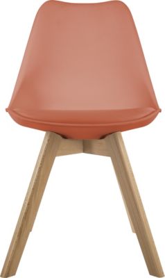 Lot de 4 chaises de table Baya Atmosphera orange