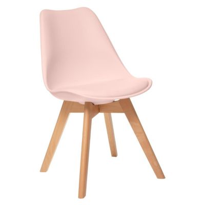 Lot de 4 chaises de table Baya Atmosphera rose clair