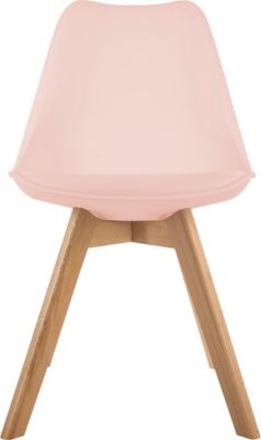 Lot de 4 chaises de table Baya Atmosphera rose clair