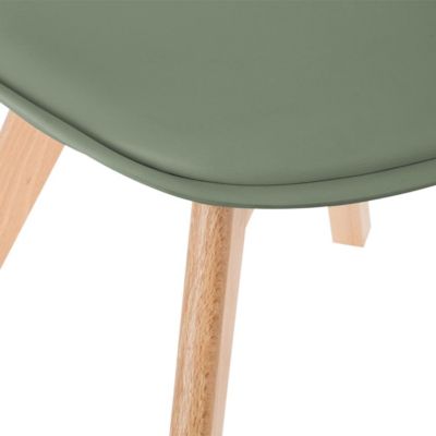 Lot de 4 chaises de table Baya Atmosphera vert kaki