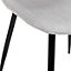 Lot de 4 chaises de table Tyka Atmosphera H. 86 cm gris