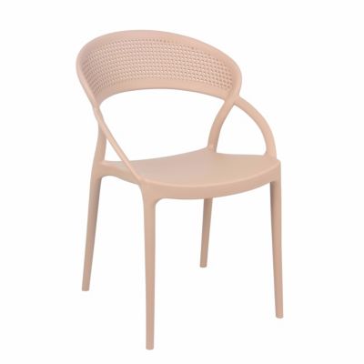 Lot de 4 chaises de terrasse roses  Oviala